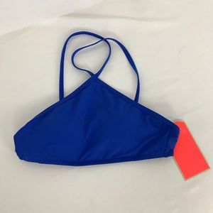 Royal blue high neck bikini top